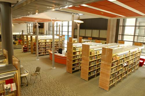 The adult lending sections