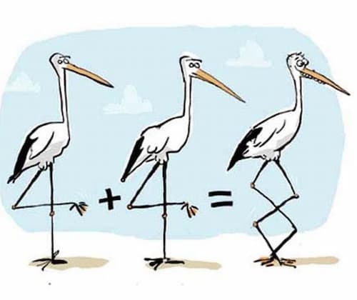 One of Molad and Ellenbogen's cartoon