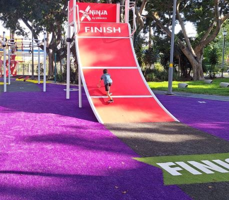 The Ninja challenge. Photo credit: Holon Municipality 