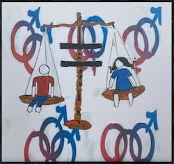 Artwork about gender inequality